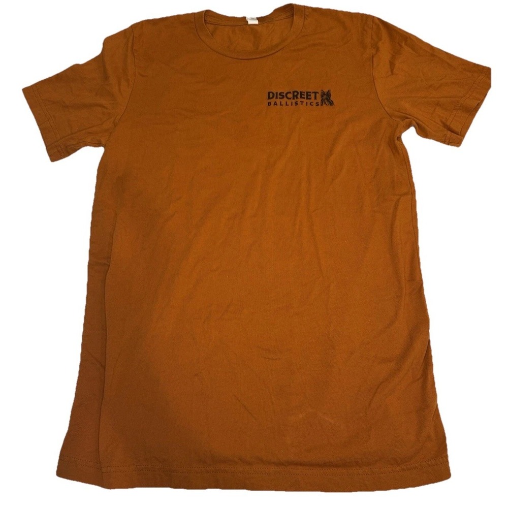 Discrete Ballistics Men's T-shirt Size Medium USA Military Ammunition Orange - Picture 2 of 8